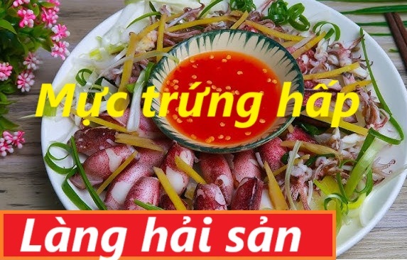 mực trứng hấp